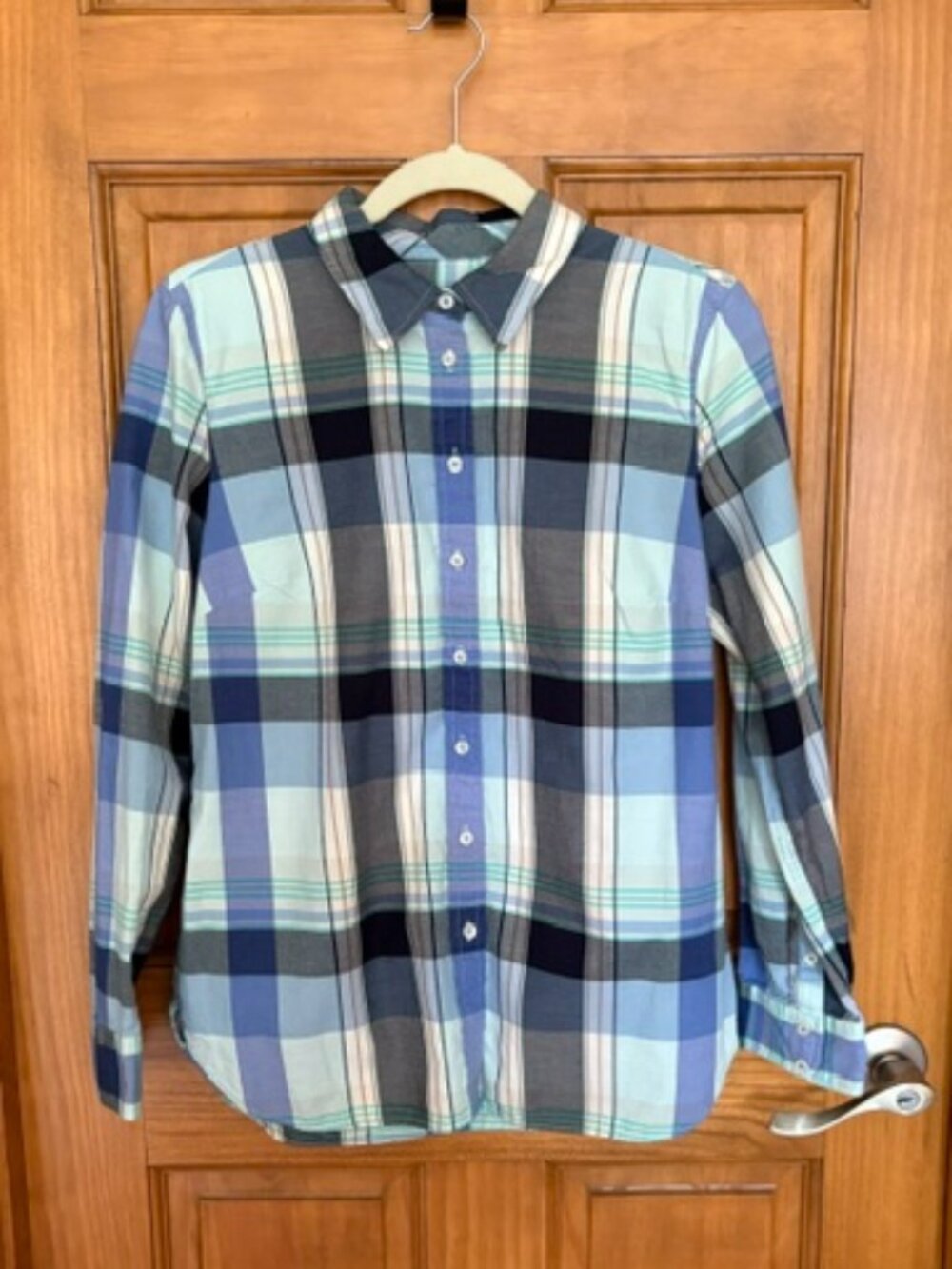 Talbots plaid cotton shirt